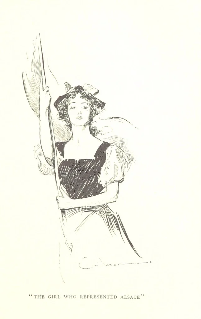 An illustration from About Paris ... Illustrated by Charles Dana Gibson, 1895, leaf 147