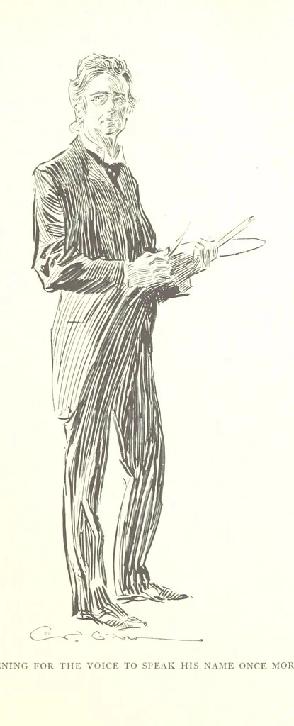 An illustration from About Paris ... Illustrated by Charles Dana Gibson, 1895, leaf 195