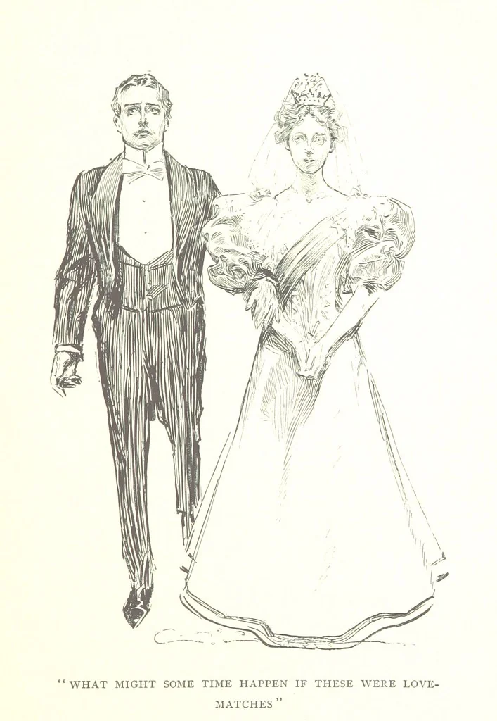 An illustration from About Paris ... Illustrated by Charles Dana Gibson, 1895, leaf 219