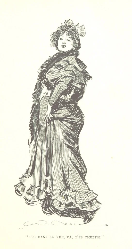 An illustration from About Paris ... Illustrated by Charles Dana Gibson, 1895, leaf 35
