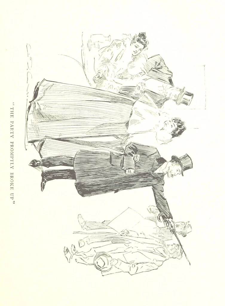 An illustration from About Paris ... Illustrated by Charles Dana Gibson, 1895, leaf 41
