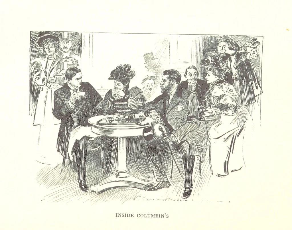 An illustration from About Paris ... Illustrated by Charles Dana Gibson, 1895, leaf 53