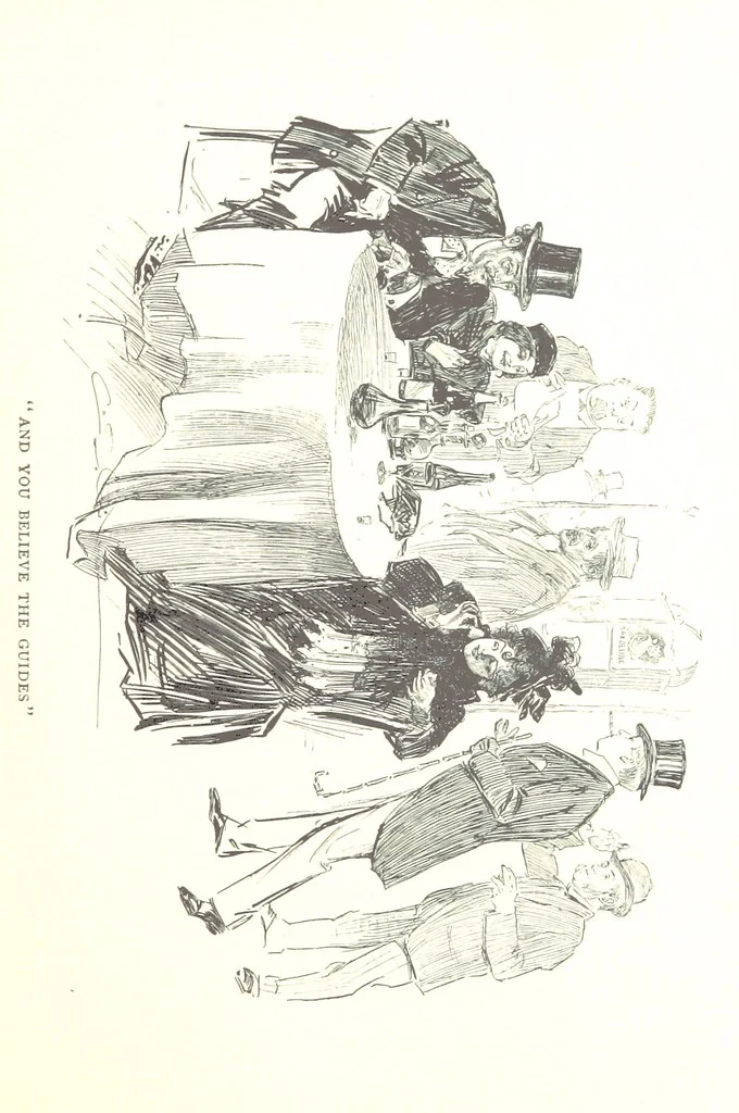An illustration from About Paris ... Illustrated by Charles Dana Gibson, 1895, leaf 57