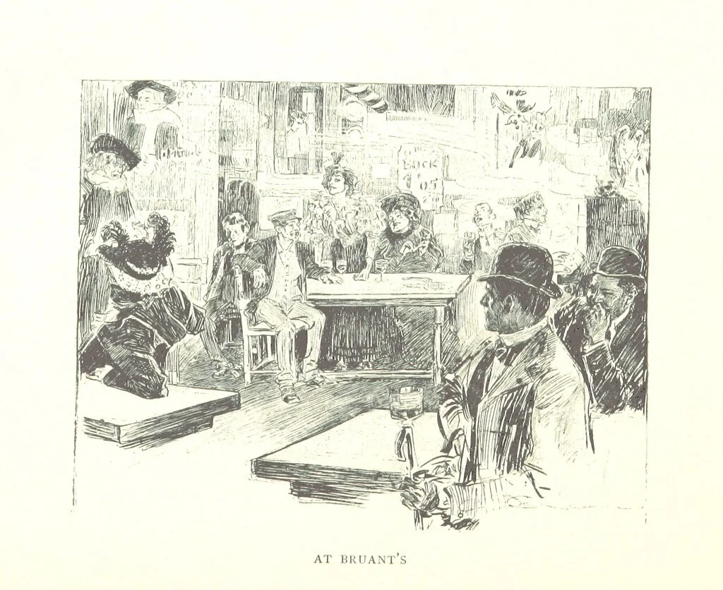 An illustration from About Paris ... Illustrated by Charles Dana Gibson, 1895, leaf 81
