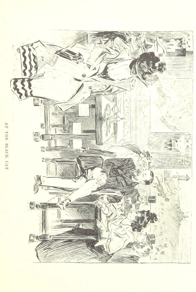 An illustration from About Paris ... Illustrated by Charles Dana Gibson, 1895, leaf 87