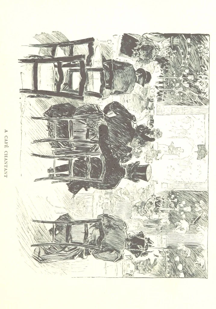 An illustration from About Paris ... Illustrated by Charles Dana Gibson, 1895, leaf 93