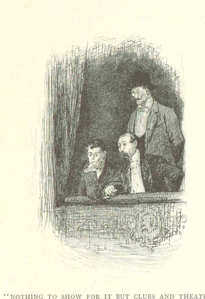 An illustration from Our English Cousins ... Illustrated, 1894, leaf 221