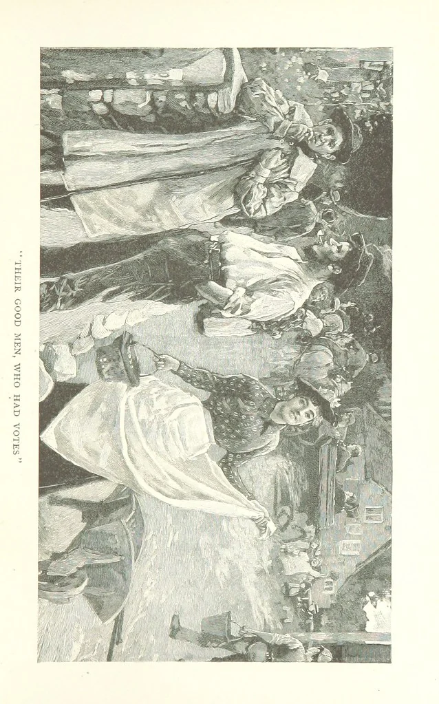 An illustration from Our English Cousins ... Illustrated, 1894, leaf 77