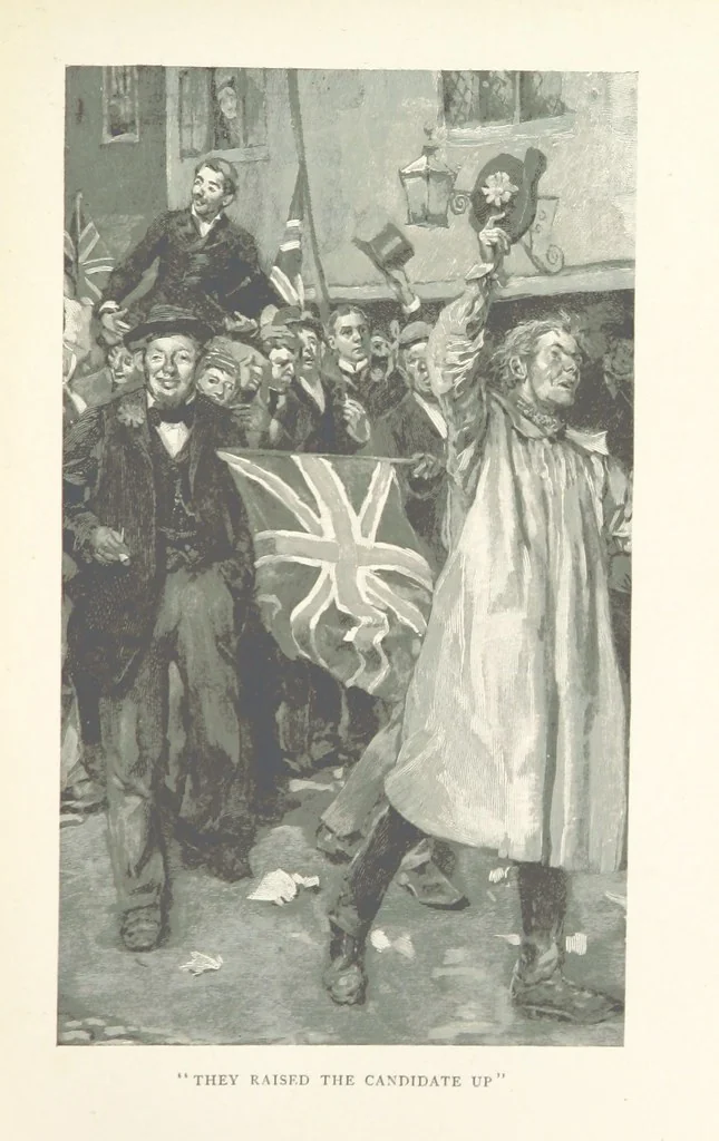 An illustration from Our English Cousins ... Illustrated, 1894, leaf 113