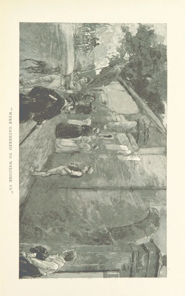 An illustration from Our English Cousins ... Illustrated, 1894, leaf 117