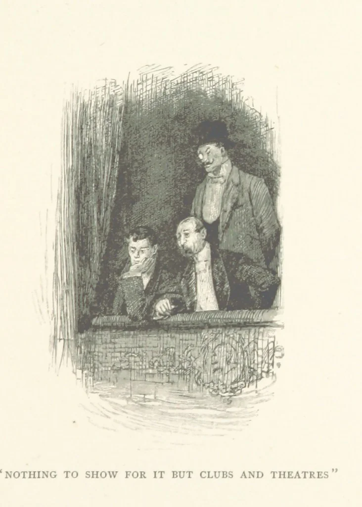 An illustration from Our English Cousins ... Illustrated, 1894, leaf 221