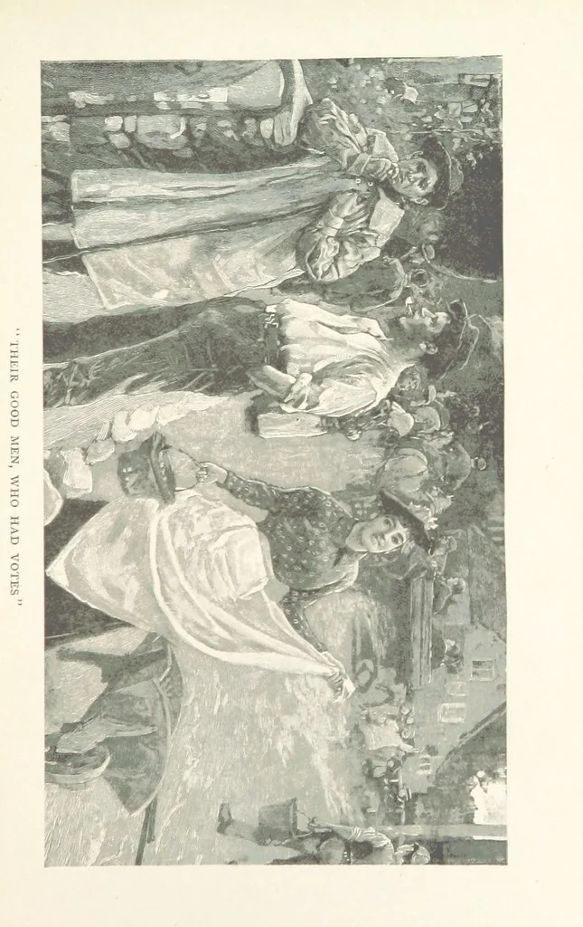 An illustration from Our English Cousins ... Illustrated, 1894, leaf 77