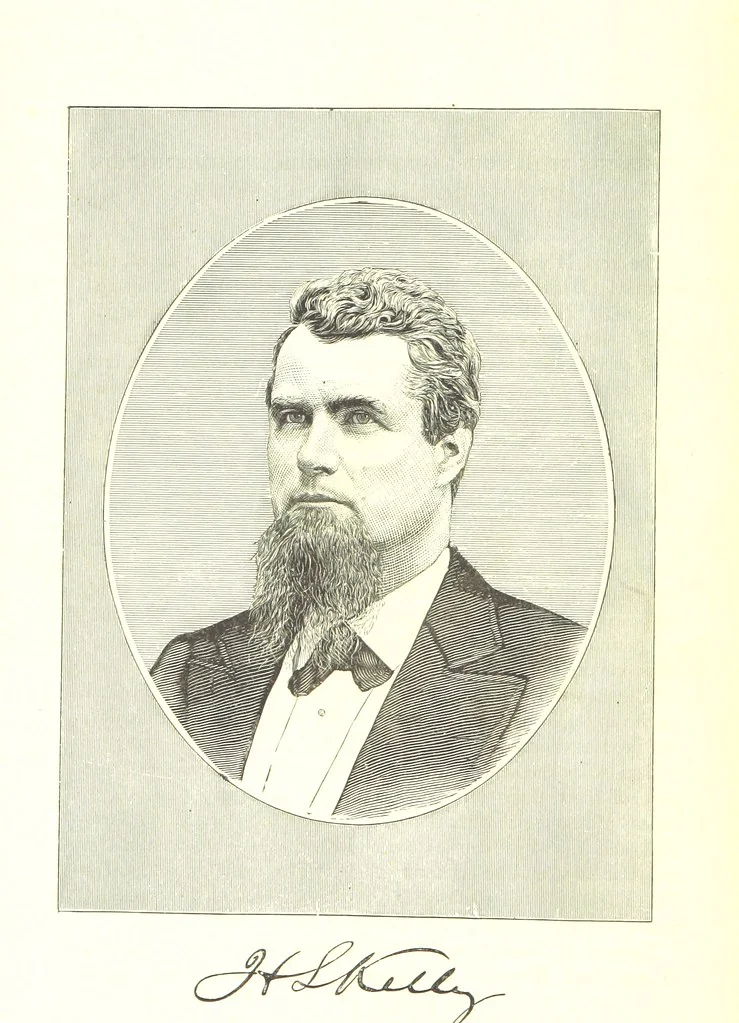 An illustration from An Illustrated History of Missouri. Comprising its early record, and civil, political, and military history from the first exploration to the present time. Including ... biographical sketches of prominent citizens. [With plates, 1876, leaf 130