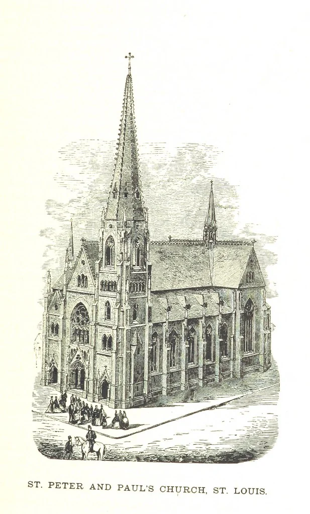 An illustration from An Illustrated History of Missouri. Comprising its early record, and civil, political, and military history from the first exploration to the present time. Including ... biographical sketches of prominent citizens. [With plates, 1876, leaf 391