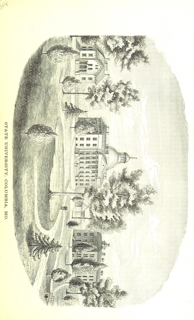 An illustration from An Illustrated History of Missouri. Comprising its early record, and civil, political, and military history from the first exploration to the present time. Including ... biographical sketches of prominent citizens. [With plates, 1876, leaf 431