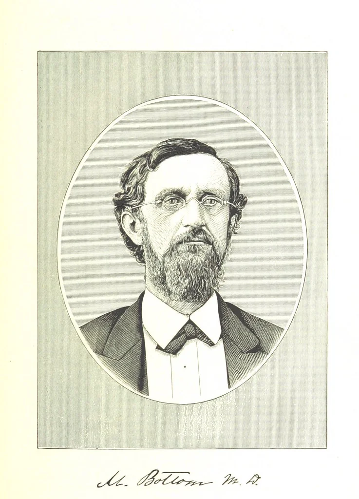 An illustration from An Illustrated History of Missouri. Comprising its early record, and civil, political, and military history from the first exploration to the present time. Including ... biographical sketches of prominent citizens. [With plates, 1876, leaf 469