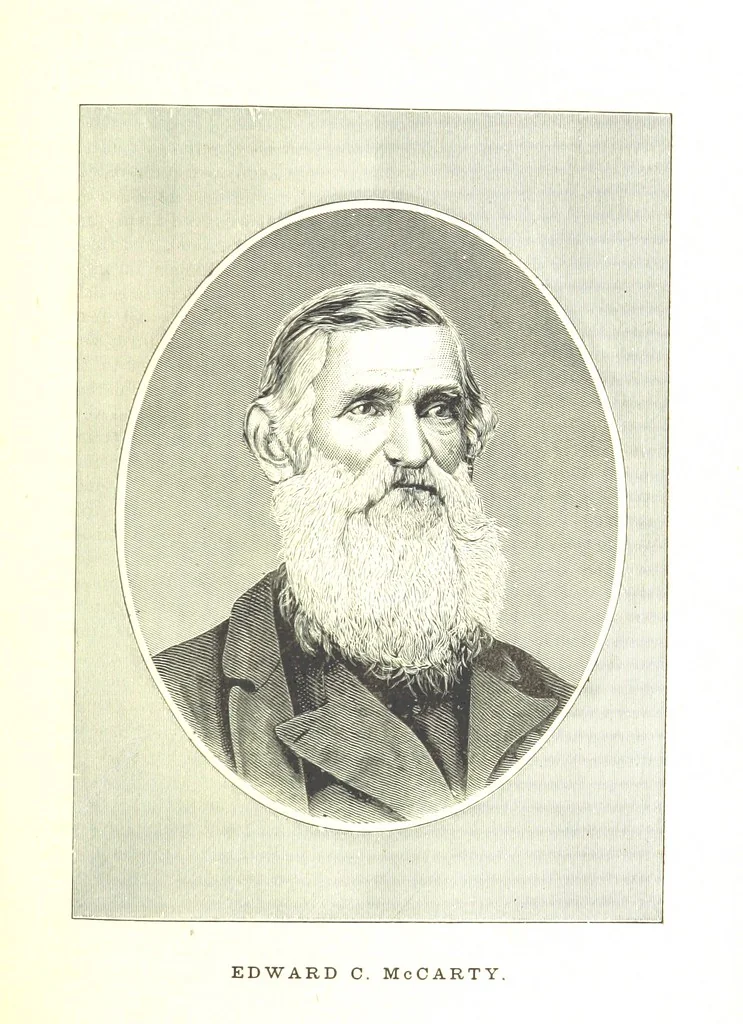 An illustration from An Illustrated History of Missouri. Comprising its early record, and civil, political, and military history from the first exploration to the present time. Including ... biographical sketches of prominent citizens. [With plates, 1876, leaf 525