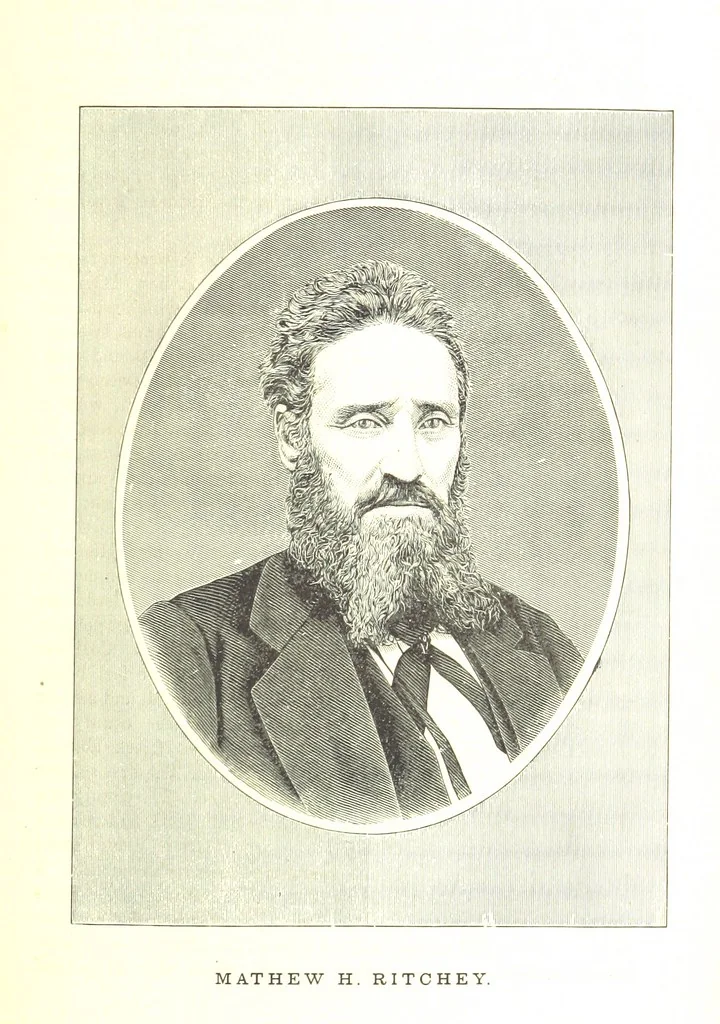An illustration from An Illustrated History of Missouri. Comprising its early record, and civil, political, and military history from the first exploration to the present time. Including ... biographical sketches of prominent citizens. [With plates, 1876, leaf 573