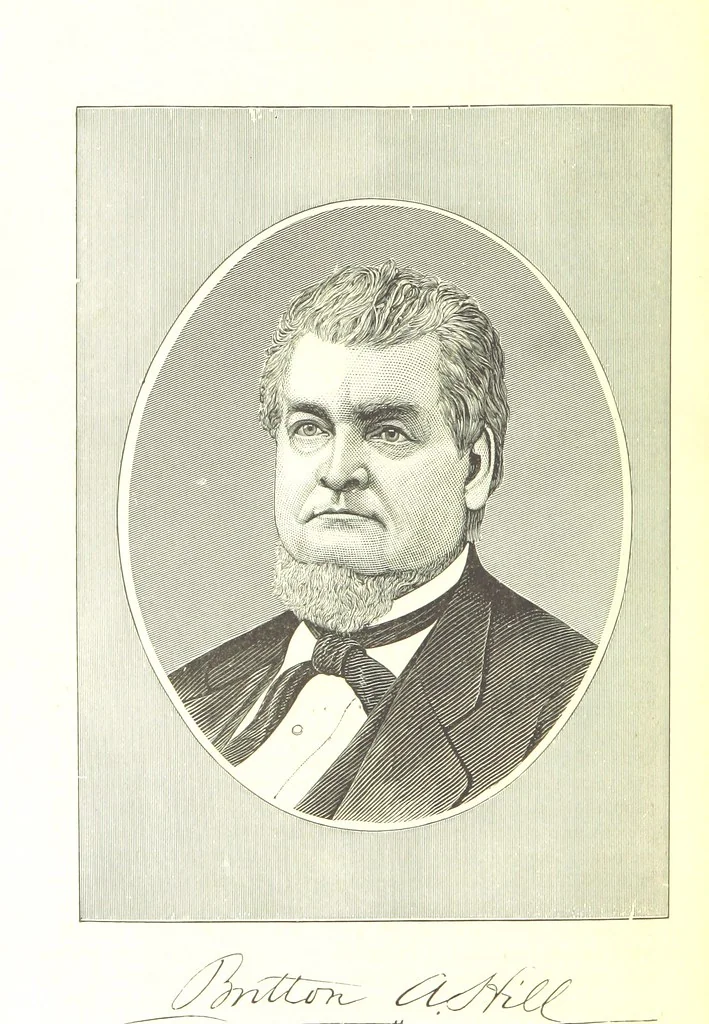 An illustration from An Illustrated History of Missouri. Comprising its early record, and civil, political, and military history from the first exploration to the present time. Including ... biographical sketches of prominent citizens. [With plates, 1876, leaf 616