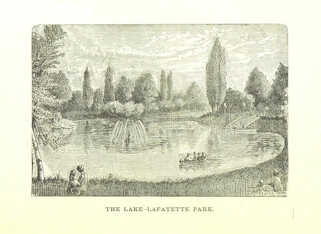 An illustration from An Illustrated History of Missouri. Comprising its early record, and civil, political, and military history from the first exploration to the present time. Including ... biographical sketches of prominent citizens. [With plates, 1876, leaf 622