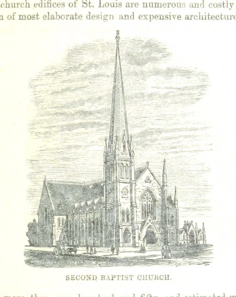 An illustration from An Illustrated History of Missouri. Comprising its early record, and civil, political, and military history from the first exploration to the present time. Including ... biographical sketches of prominent citizens. [With plates, 1876, leaf 625
