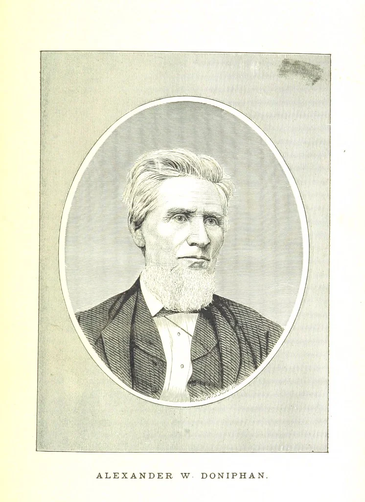 An illustration from An Illustrated History of Missouri. Comprising its early record, and civil, political, and military history from the first exploration to the present time. Including ... biographical sketches of prominent citizens. [With plates, 1876, leaf 693