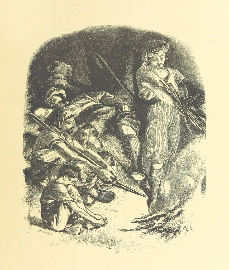 An illustration from Dawn to Daylight: or, Gleams from the poets of twelve centuries. With above two hundred illustrations, 1874, leaf 137