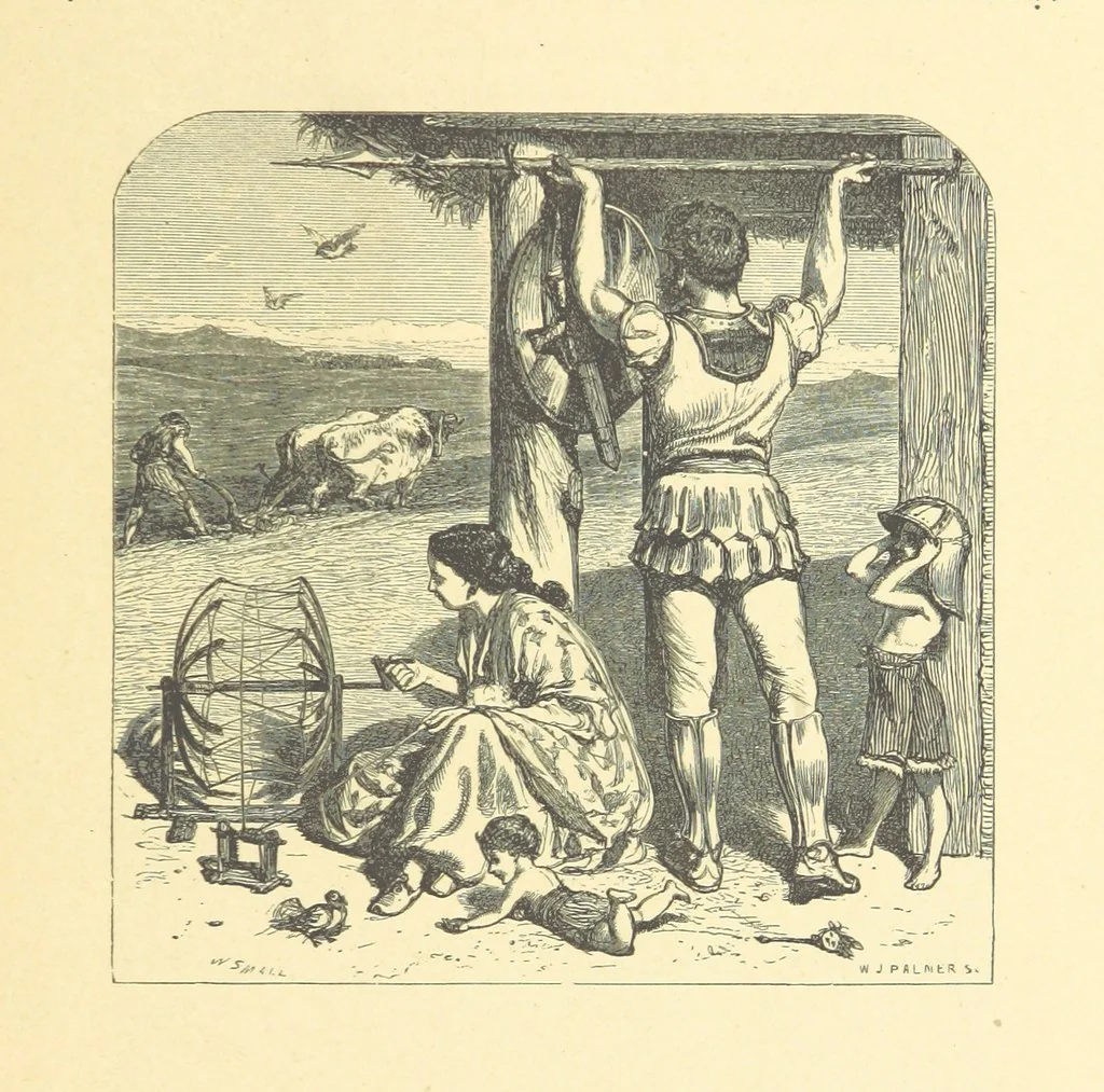 An illustration from Dawn to Daylight: or, Gleams from the poets of twelve centuries. With above two hundred illustrations, 1874, leaf 141