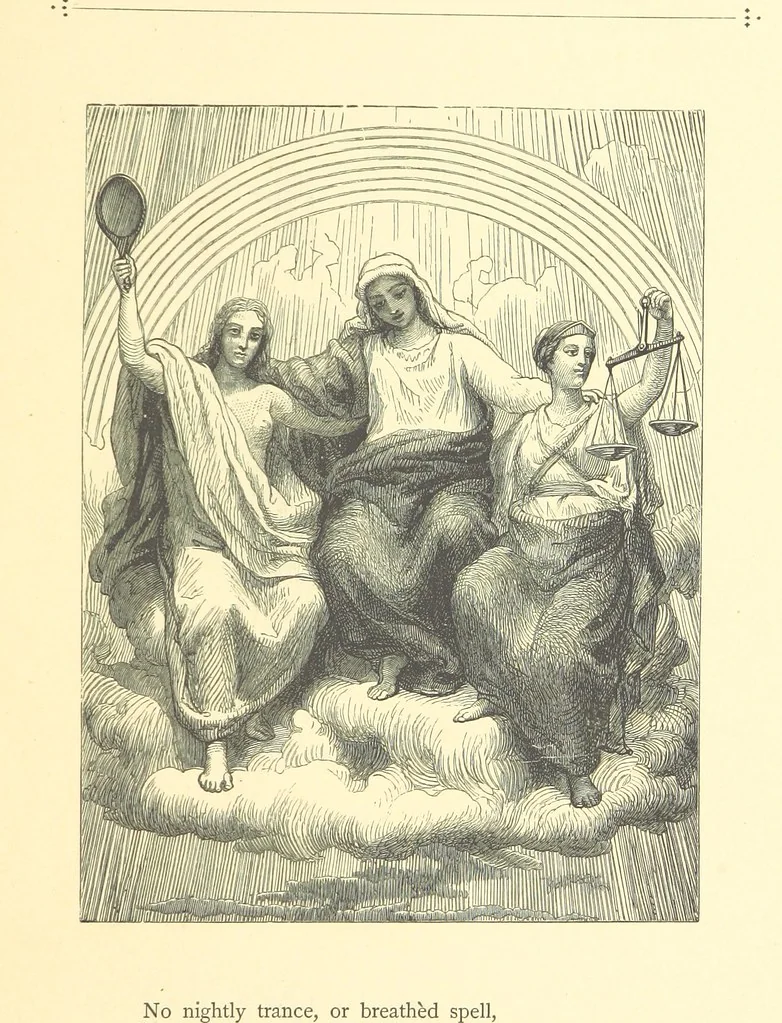 An illustration from Dawn to Daylight: or, Gleams from the poets of twelve centuries. With above two hundred illustrations, 1874, leaf 147