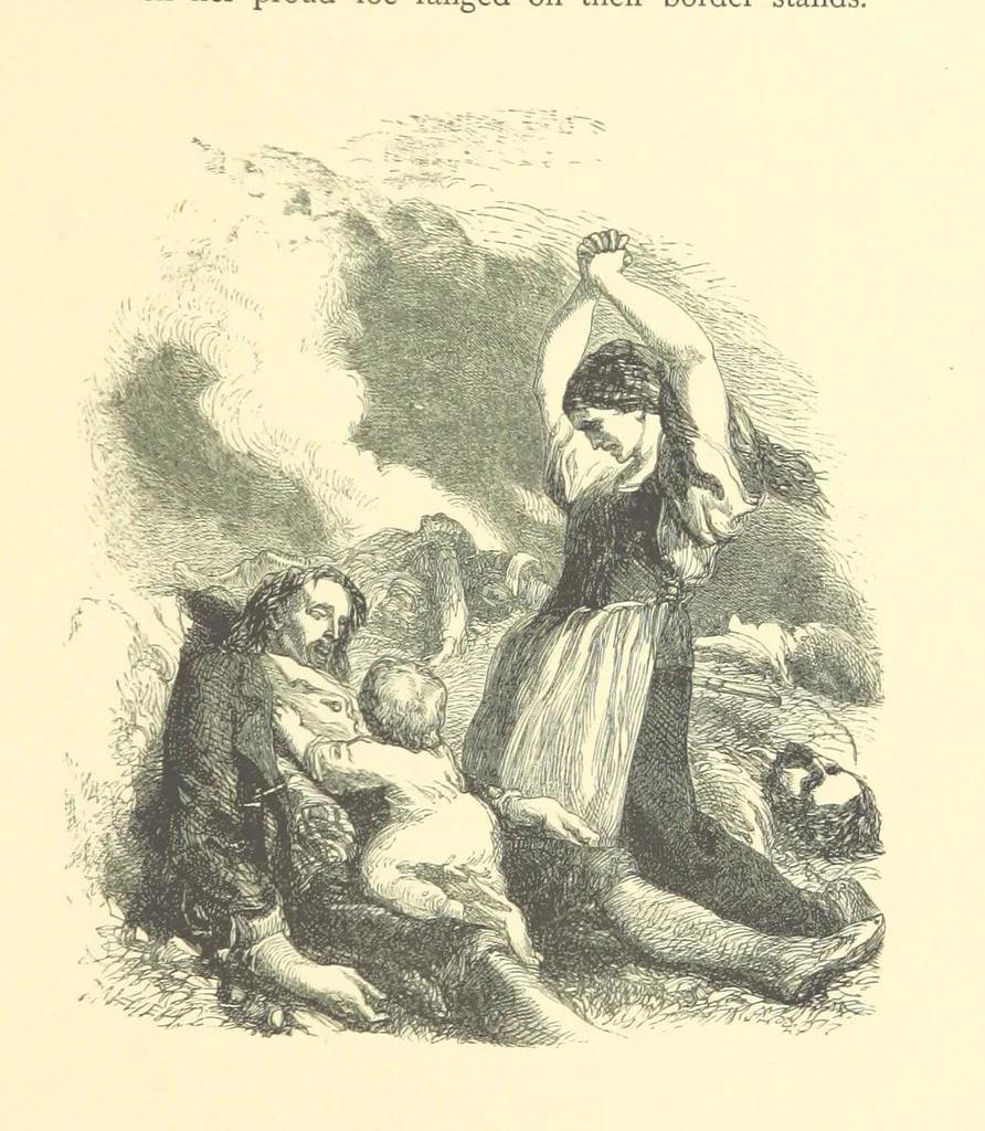 An illustration from Dawn to Daylight: or, Gleams from the poets of twelve centuries. With above two hundred illustrations, 1874, leaf 171