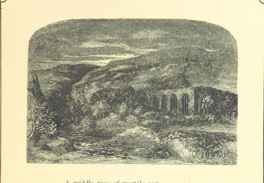 An illustration from Dawn to Daylight: or, Gleams from the poets of twelve centuries. With above two hundred illustrations, 1874, leaf 177