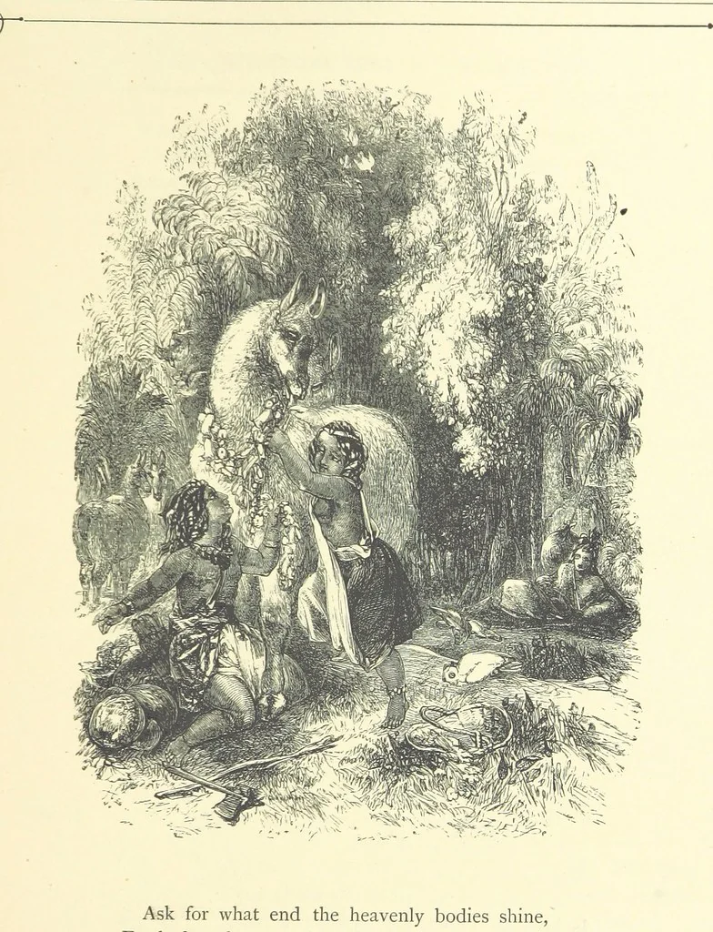 An illustration from Dawn to Daylight: or, Gleams from the poets of twelve centuries. With above two hundred illustrations, 1874, leaf 181