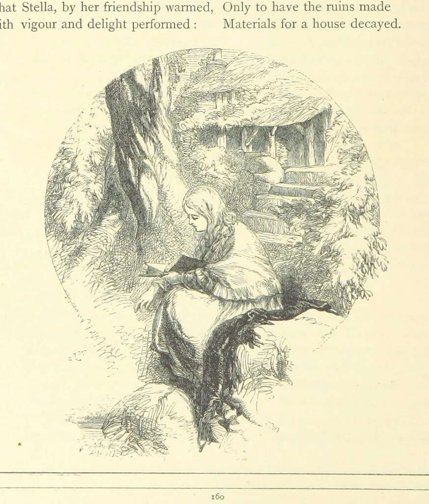 An illustration from Dawn to Daylight: or, Gleams from the poets of twelve centuries. With above two hundred illustrations, 1874, leaf 186