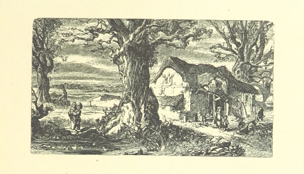An illustration from Dawn to Daylight: or, Gleams from the poets of twelve centuries. With above two hundred illustrations, 1874, leaf 199