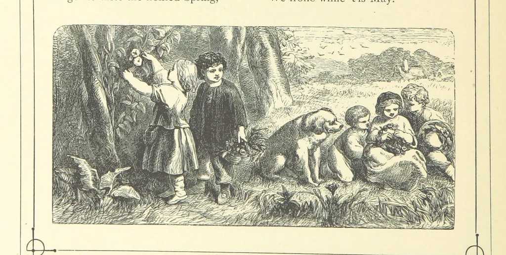 An illustration from Dawn to Daylight: or, Gleams from the poets of twelve centuries. With above two hundred illustrations, 1874, leaf 206