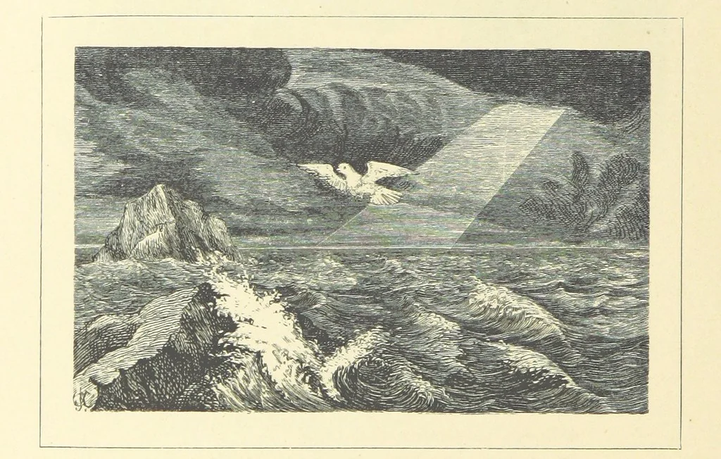 An illustration from Dawn to Daylight: or, Gleams from the poets of twelve centuries. With above two hundred illustrations, 1874, leaf 210