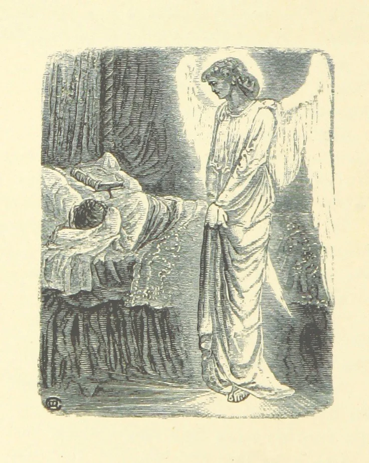An illustration from Dawn to Daylight: or, Gleams from the poets of twelve centuries. With above two hundred illustrations, 1874, leaf 212