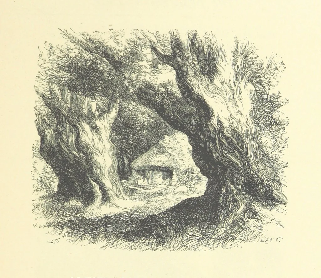 An illustration from Dawn to Daylight: or, Gleams from the poets of twelve centuries. With above two hundred illustrations, 1874, leaf 215