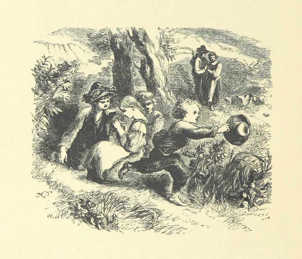 An illustration from Dawn to Daylight: or, Gleams from the poets of twelve centuries. With above two hundred illustrations, 1874, leaf 216