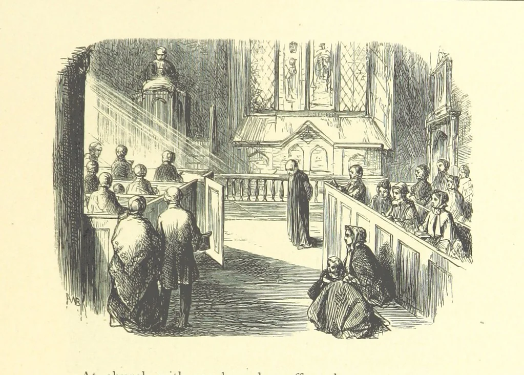An illustration from Dawn to Daylight: or, Gleams from the poets of twelve centuries. With above two hundred illustrations, 1874, leaf 219