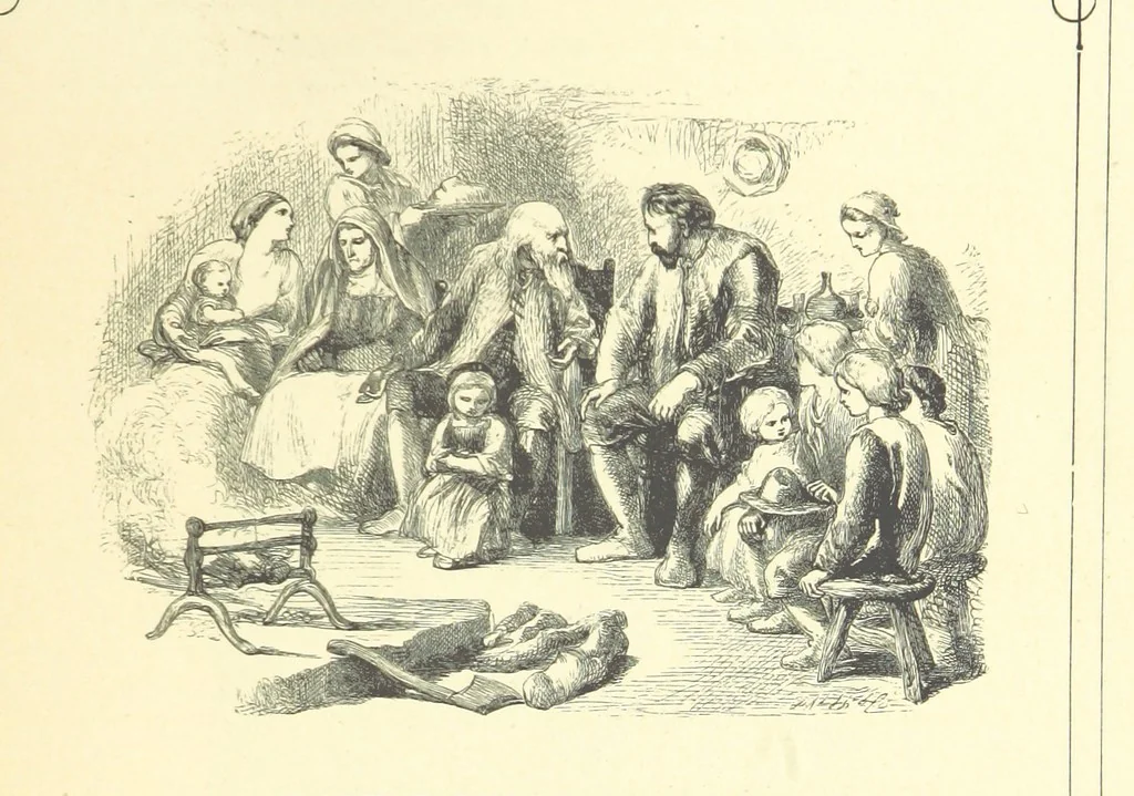 An illustration from Dawn to Daylight: or, Gleams from the poets of twelve centuries. With above two hundred illustrations, 1874, leaf 225