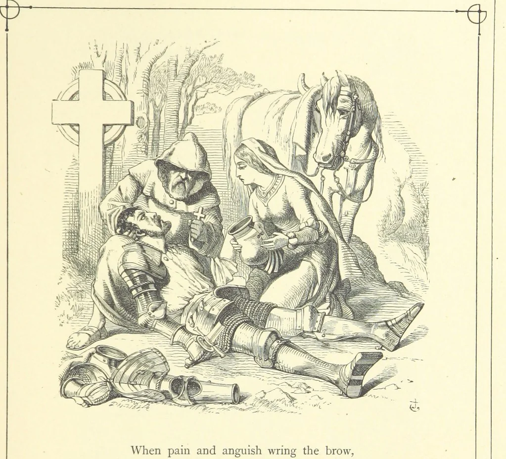 An illustration from Dawn to Daylight: or, Gleams from the poets of twelve centuries. With above two hundred illustrations, 1874, leaf 247