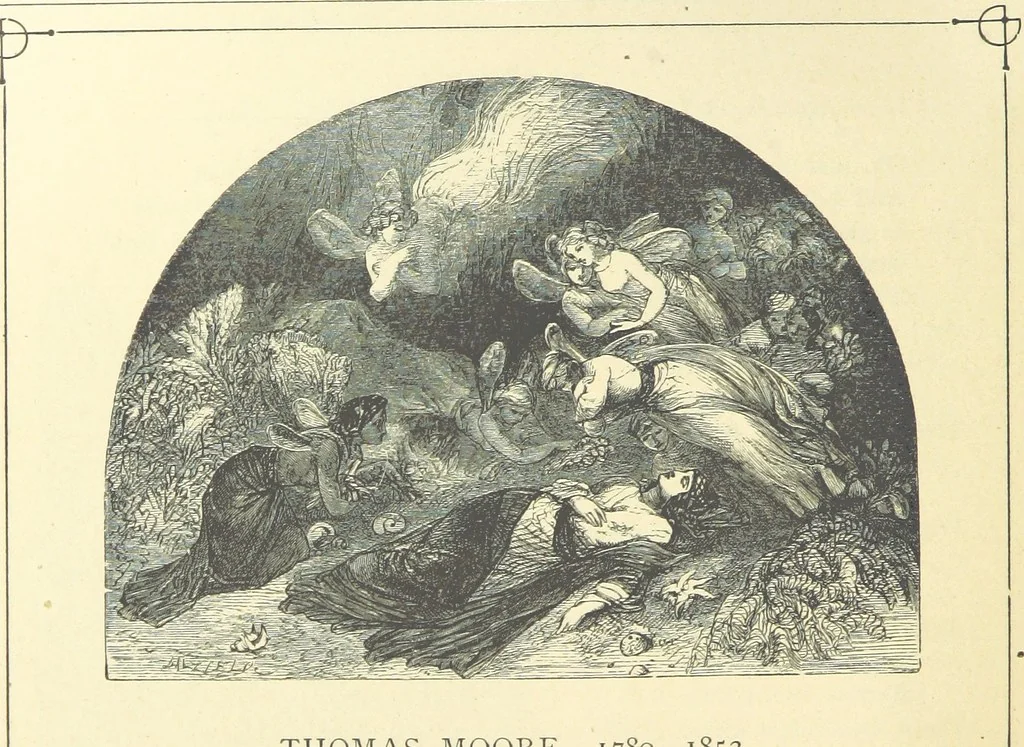 An illustration from Dawn to Daylight: or, Gleams from the poets of twelve centuries. With above two hundred illustrations, 1874, leaf 264