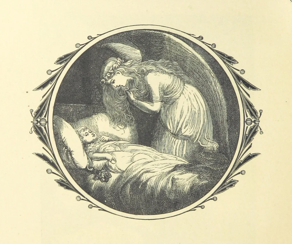 An illustration from Dawn to Daylight: or, Gleams from the poets of twelve centuries. With above two hundred illustrations, 1874, leaf 268