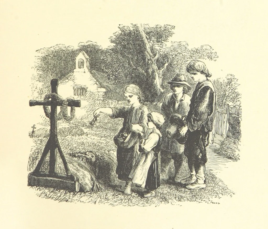 An illustration from Dawn to Daylight: or, Gleams from the poets of twelve centuries. With above two hundred illustrations, 1874, leaf 323