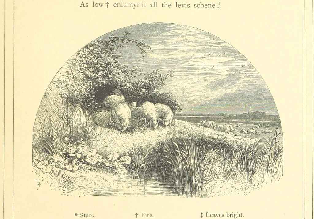 An illustration from Dawn to Daylight: or, Gleams from the poets of twelve centuries. With above two hundred illustrations, 1874, leaf 47