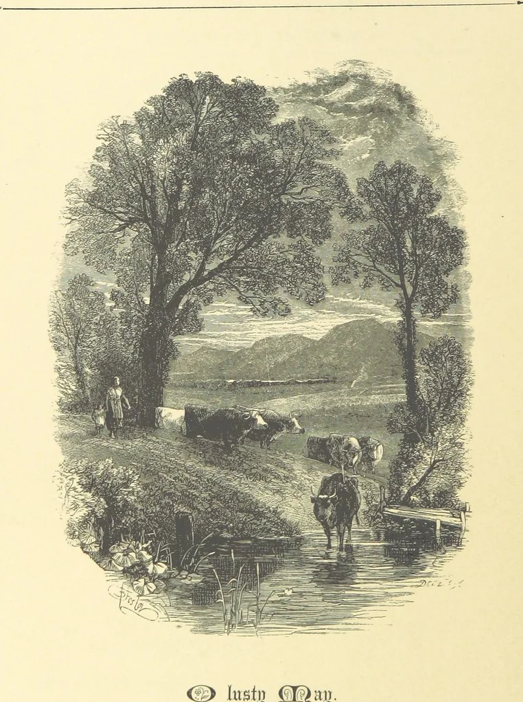 An illustration from Dawn to Daylight: or, Gleams from the poets of twelve centuries. With above two hundred illustrations, 1874, leaf 54