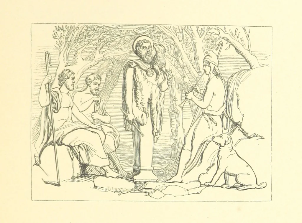 An illustration from Dawn to Daylight: or, Gleams from the poets of twelve centuries. With above two hundred illustrations, 1874, leaf 79