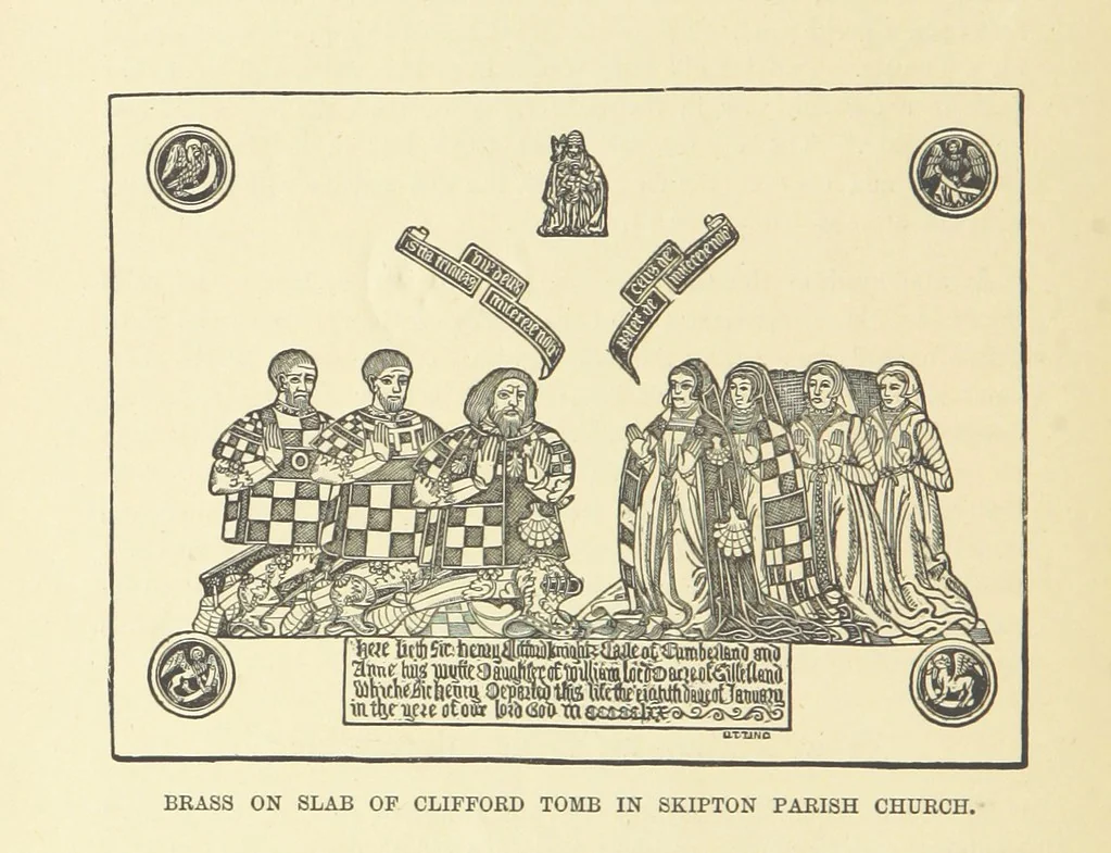 An illustration from History of Skipton ... With illustrations, etc, 1882, leaf 188