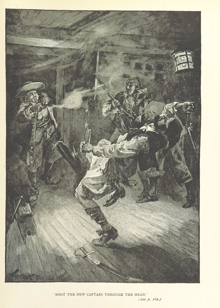 An illustration from The Life and Strange Surprising Adventures of Robinson Crusoe ... Illustrated, 1895, leaf 161